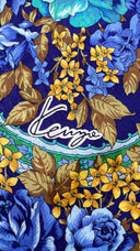 Sciarpa floreale verde/blu KENZO