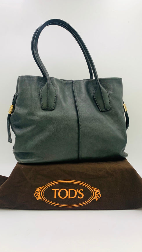 Borsa in pelle verde