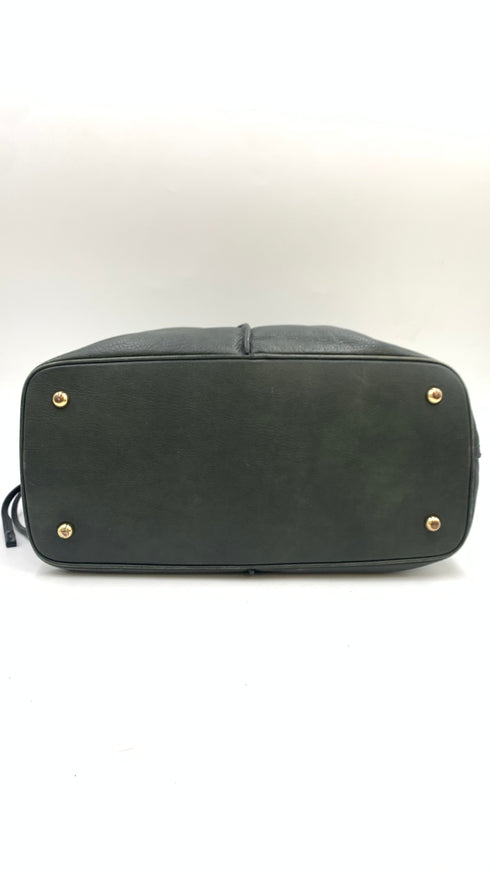 Borsa in pelle verde