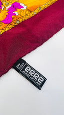 Foulard floreale bordeaux Jean Patou