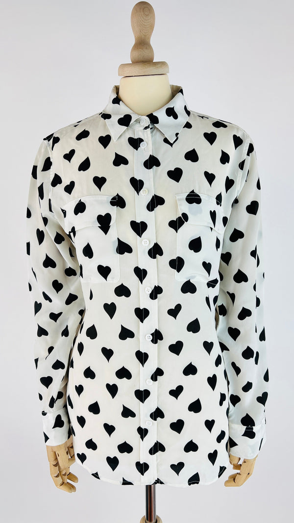 Camicia fantasia a cuori