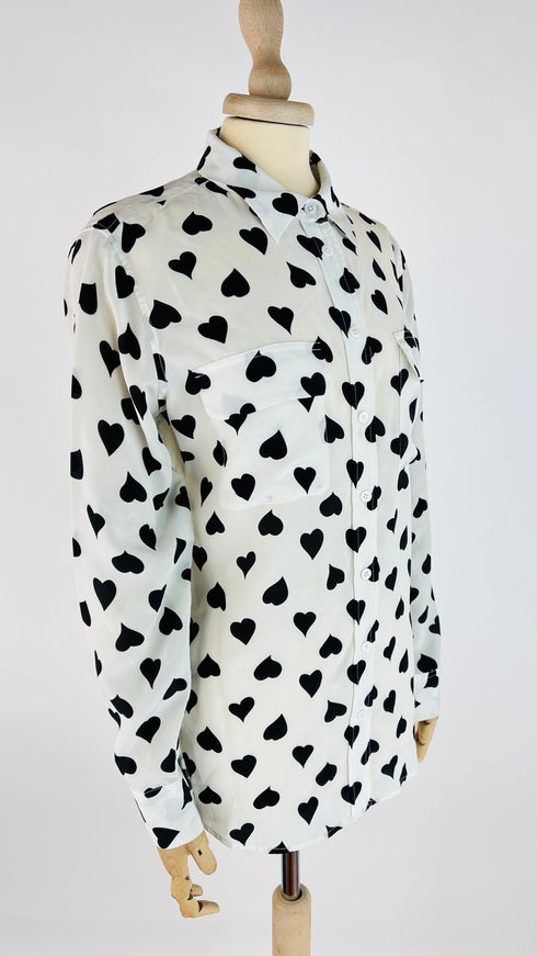 Camicia fantasia a cuori