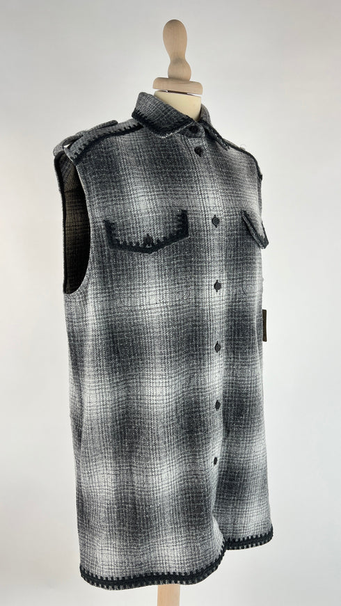 Camicia smanicata tartan
