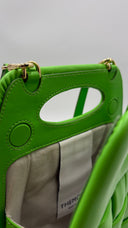 Borsa intrecciata verde mela THEMOIRè
