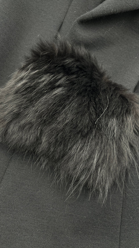 Cappotto lungo nero vintage