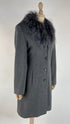 Cappotto con collo eco-pelliccia