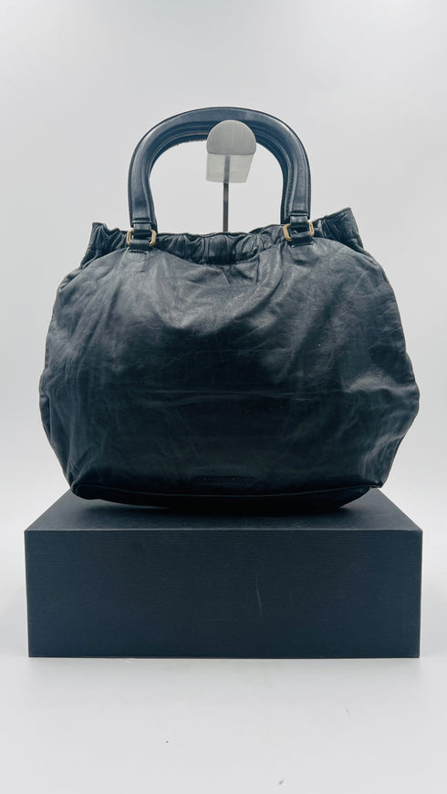 Borsa a mano in pelle
