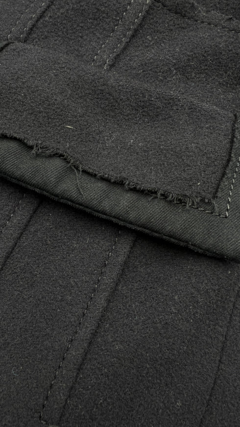 Cappotto in panno nero