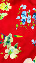 Blusa incrociata con stampa a fiori