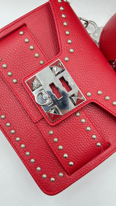 Borsa in pelle lavorata