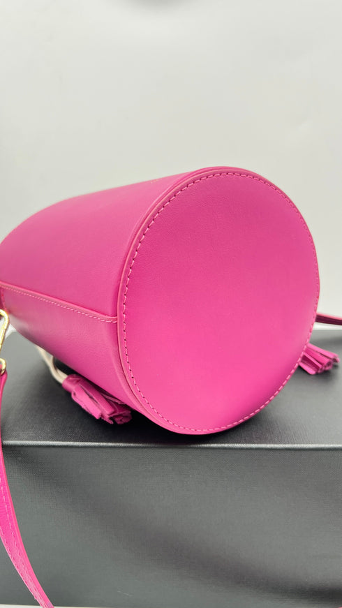 Borsa a secchiello in pelle