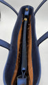 Borsa vintage traforata blu