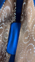 Borsa vintage traforata blu