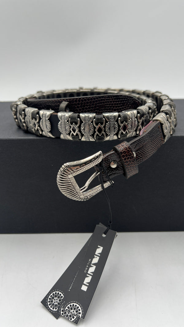 Cintura animalier inserti metallo