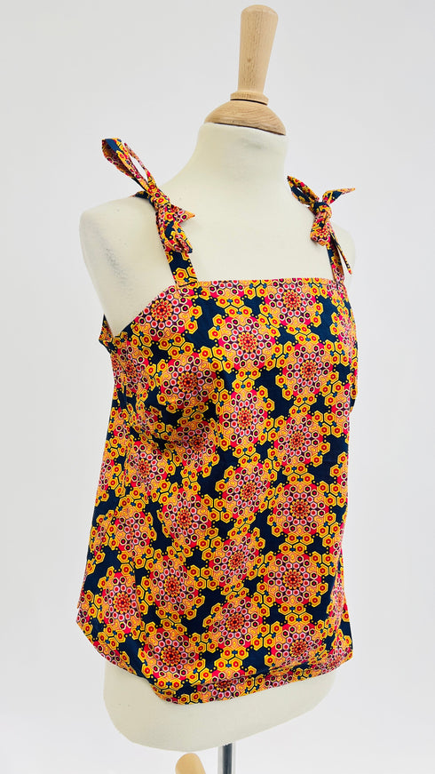 Top stampa multicolor