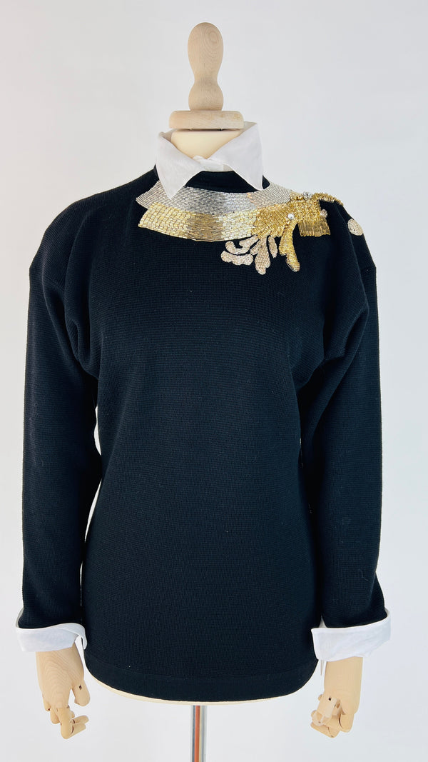 Maglia ibrida con camicia