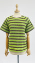 T-shirt righe jacquard