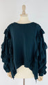 Blusa volant in seta