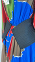 Abito midi multicolor con cartellino