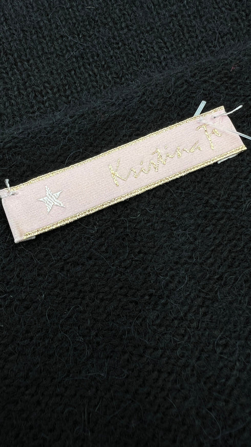 Smanicato in maglia con pizzo