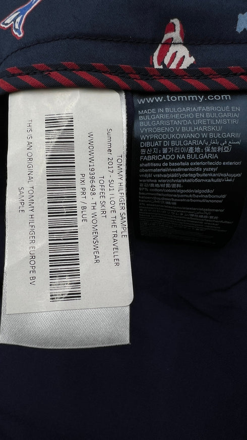 Gonna corta new with tags stampa marina