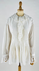Camicia bianca plissè LAURENCE bras