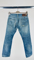 Jeans dritti stone washed