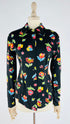 Camicia a fiori sfiancata
