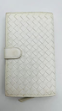 Portafoglio intrecciato bianco BOTTEGA VENETA