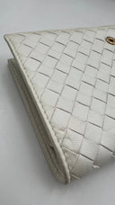 Portafoglio intrecciato bianco BOTTEGA VENETA