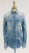 Camicia in denim con strappi