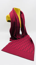 Sciarpa rossa monogram FENDI