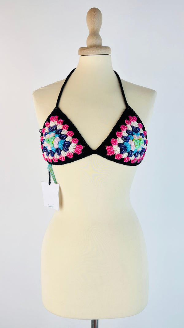 Top bra con paillettes