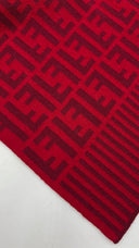 Sciarpa rossa monogram FENDI