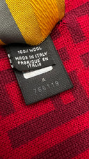Sciarpa rossa monogram FENDI
