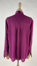Camicia in seta melanzana ALICE+OLIVIA