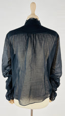 Blusa semitrasparente nera Kristina Ti