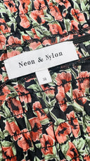 Abito corto a fiori Neon & Nylon