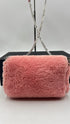 Mini borsa simil montone rosa