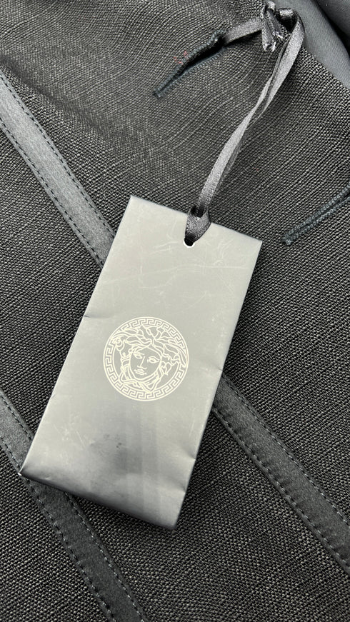 Blazer a bustino con cartellino