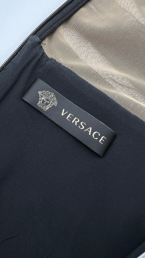 Tubino nero drappeggiato