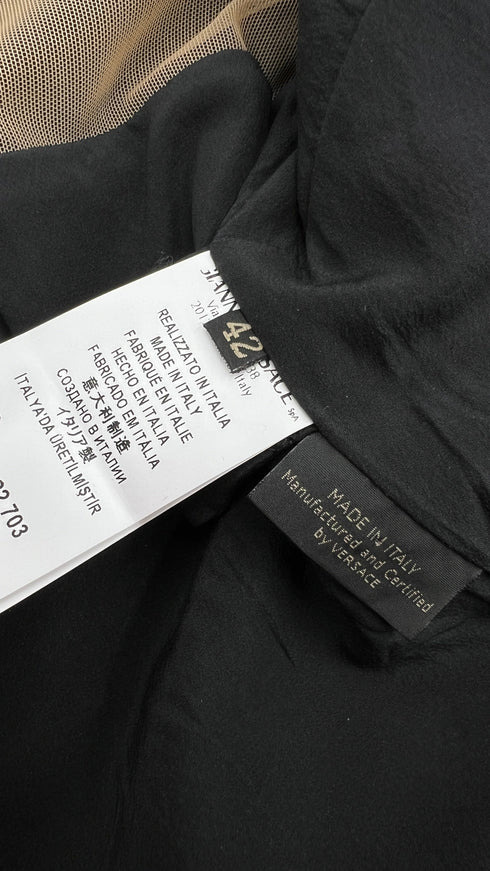 Tubino nero drappeggiato