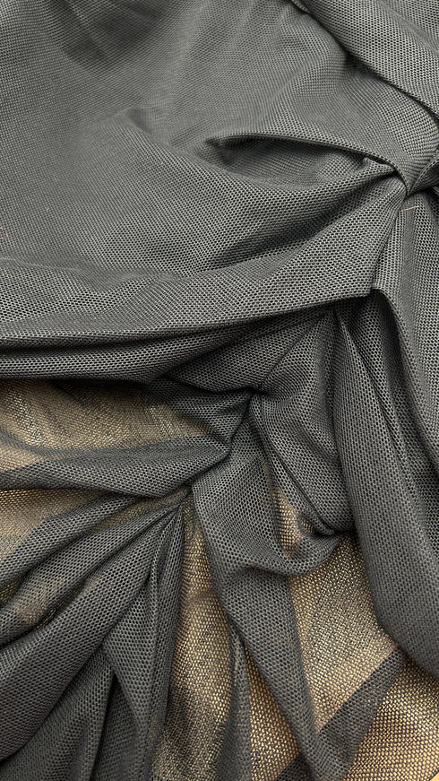 Tubino nero drappeggiato