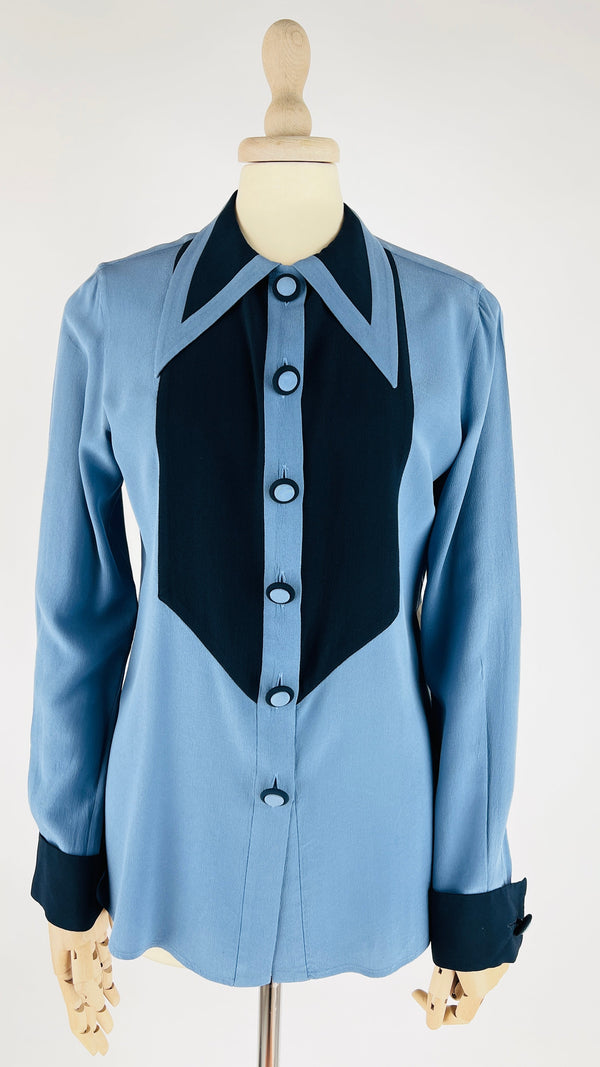 Camicia collo a vela