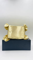 Borsa con rouches dorata Luciano Padovan