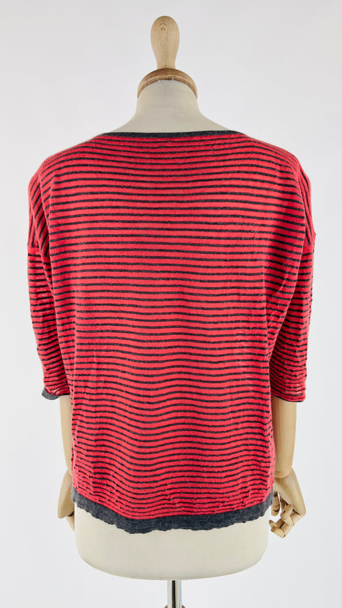 Longsleeve a righe in cashmere