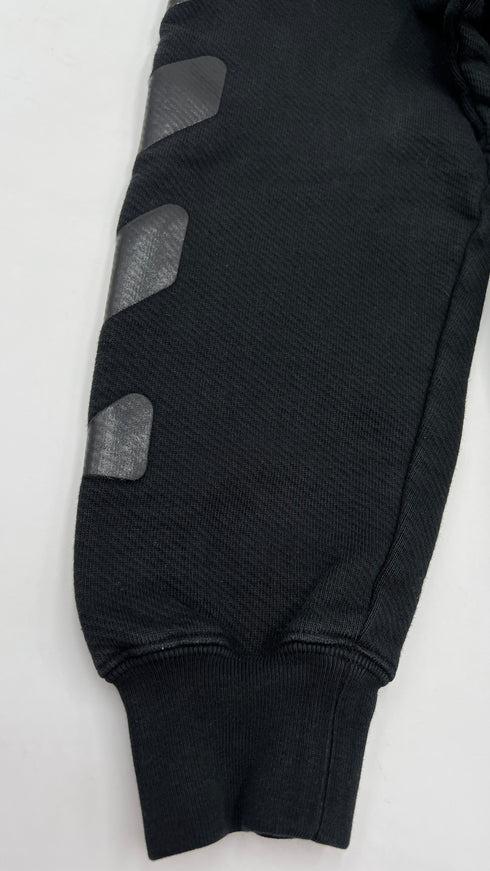 Felpa logo in cotone nero