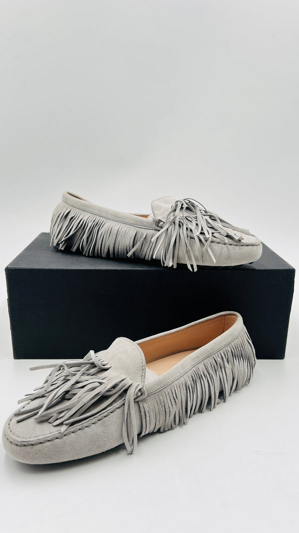 Mocassini in suede con frange N.38.5