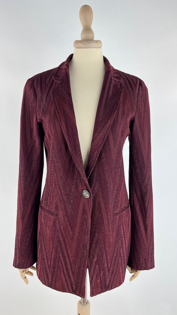 Blazer lurex zig zag