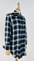 Camicia tartan con cartellino